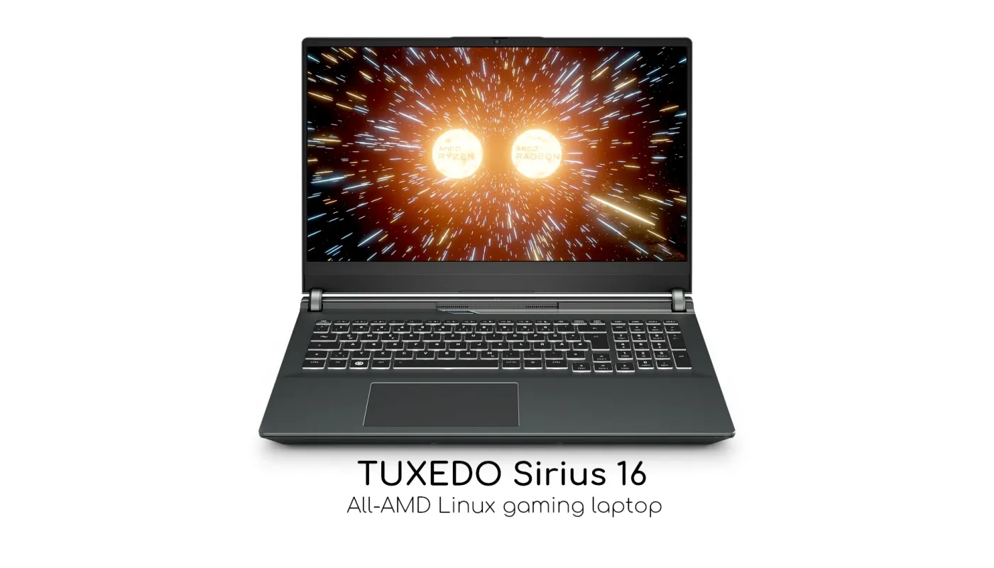 TUXEDO Sirius 16 O primeiro laptop AMD Linux para jogos