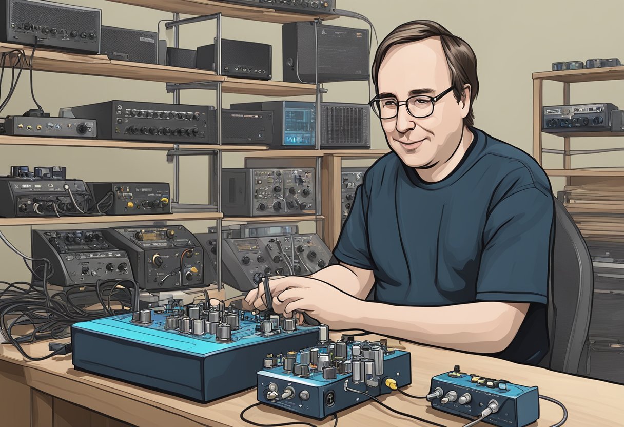 Linus Torvalds construindo pedal de efeitos para guitarra para desenvolvedores de kernel